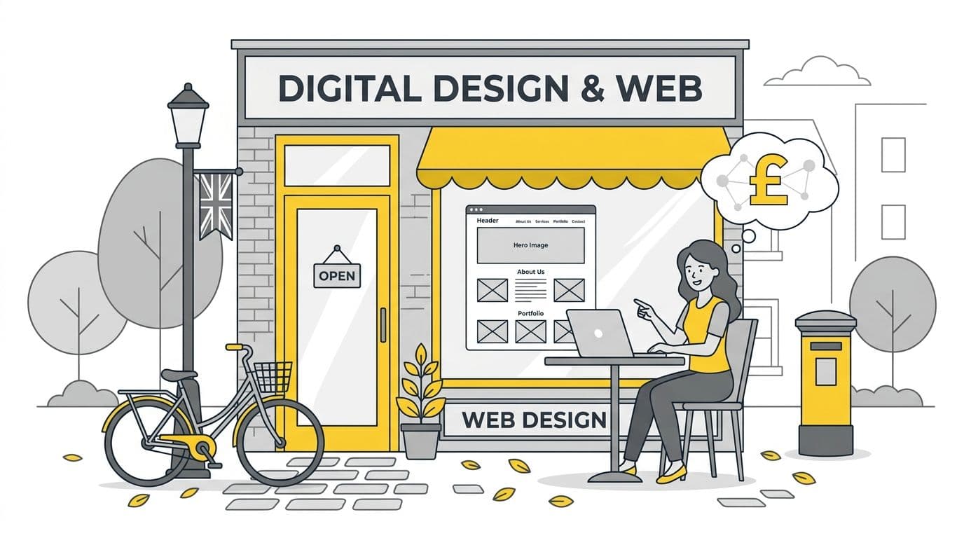 Illustration for How much does a brochure website cost in the UK?