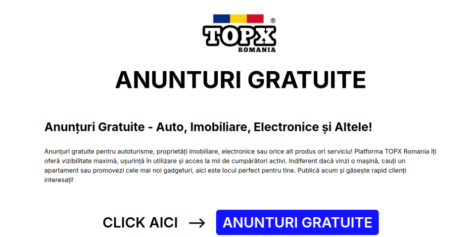 Preview of TOPX — free classifieds