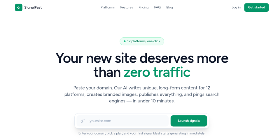 Preview of SignalFast